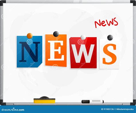 The word News.